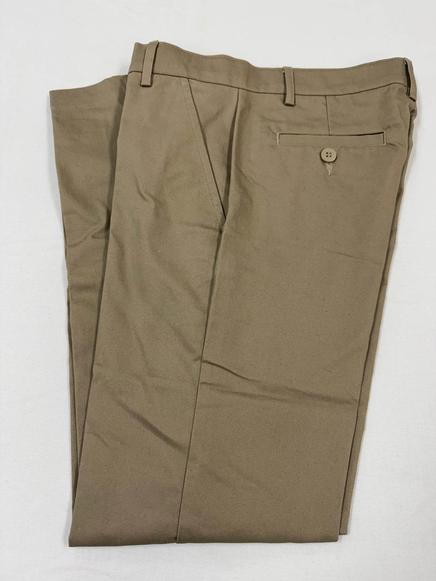 Pleated Pants Boys R.-Khaki : 12 Reg.