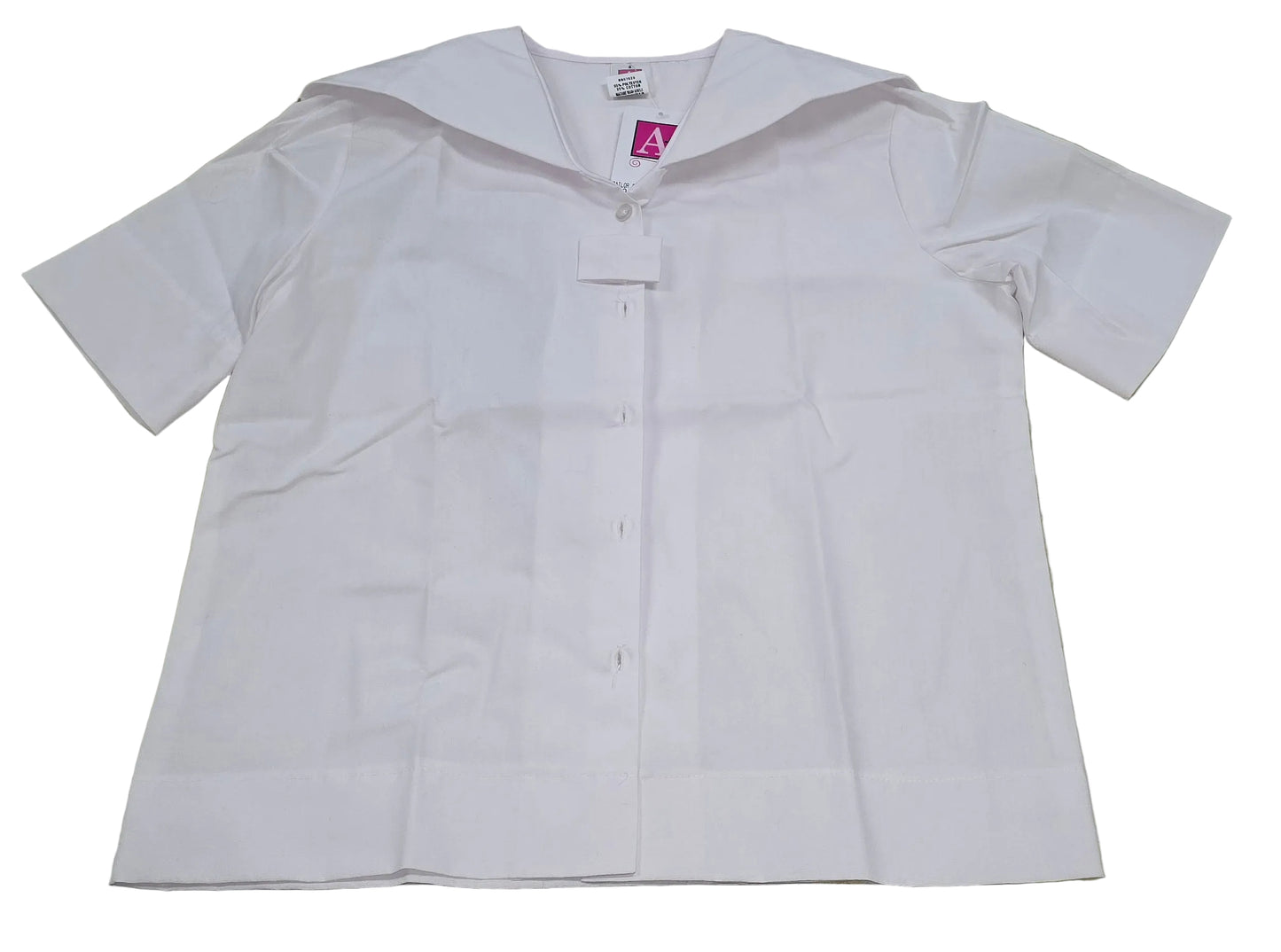 Middy Blouse 2XL-white : 2XL