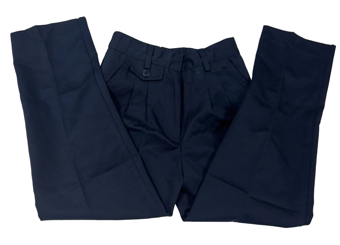 Pleated Pants Girls-Navy : 6