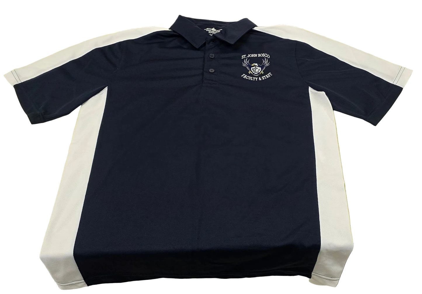 FACULTY & STAFF POLO-Nv/Wh : 2XL