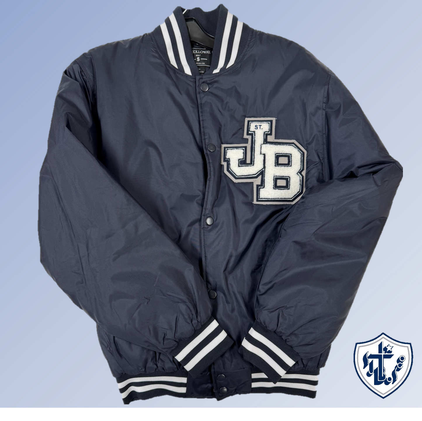 Award Jacket  Adult L-Nav/wht : A Lg