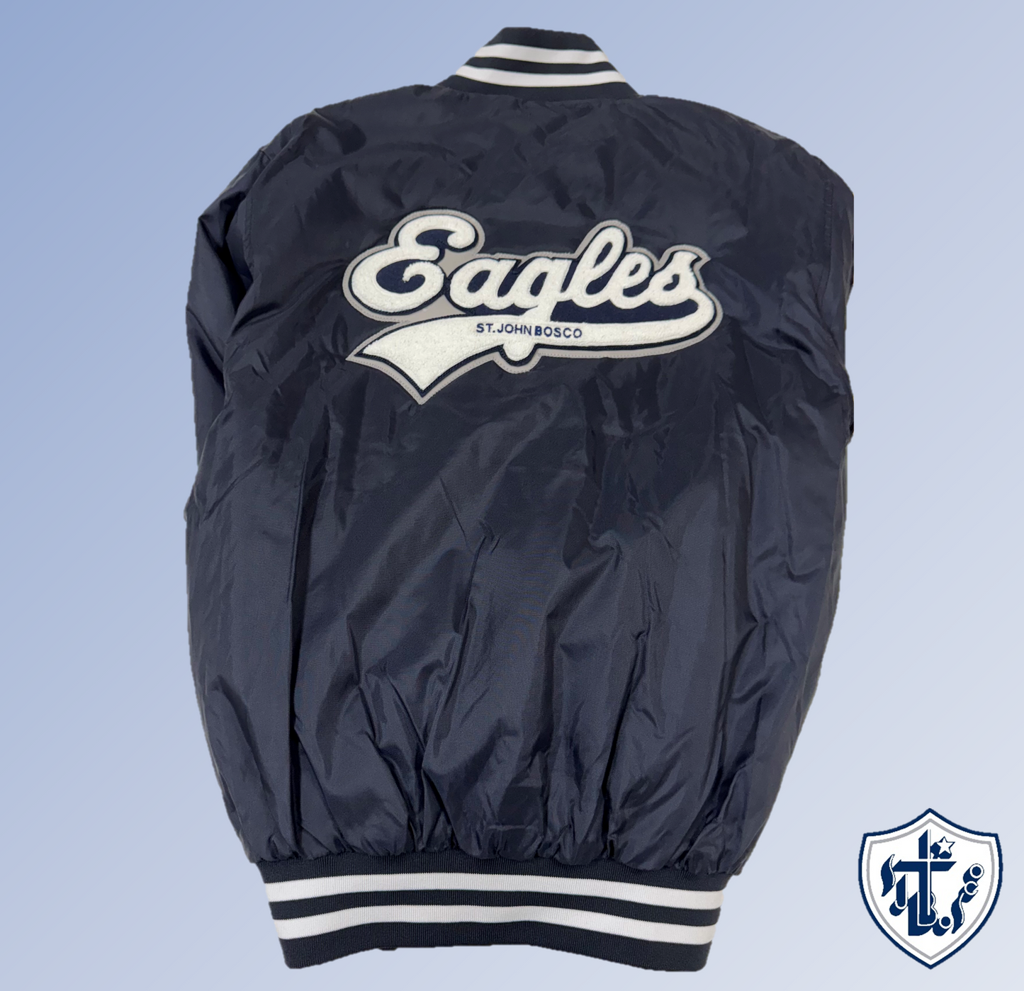 Award Jacket  Adult L-Nav/wht : A Lg