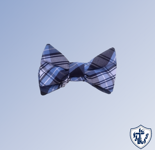 Bow medium pair-plaid : med