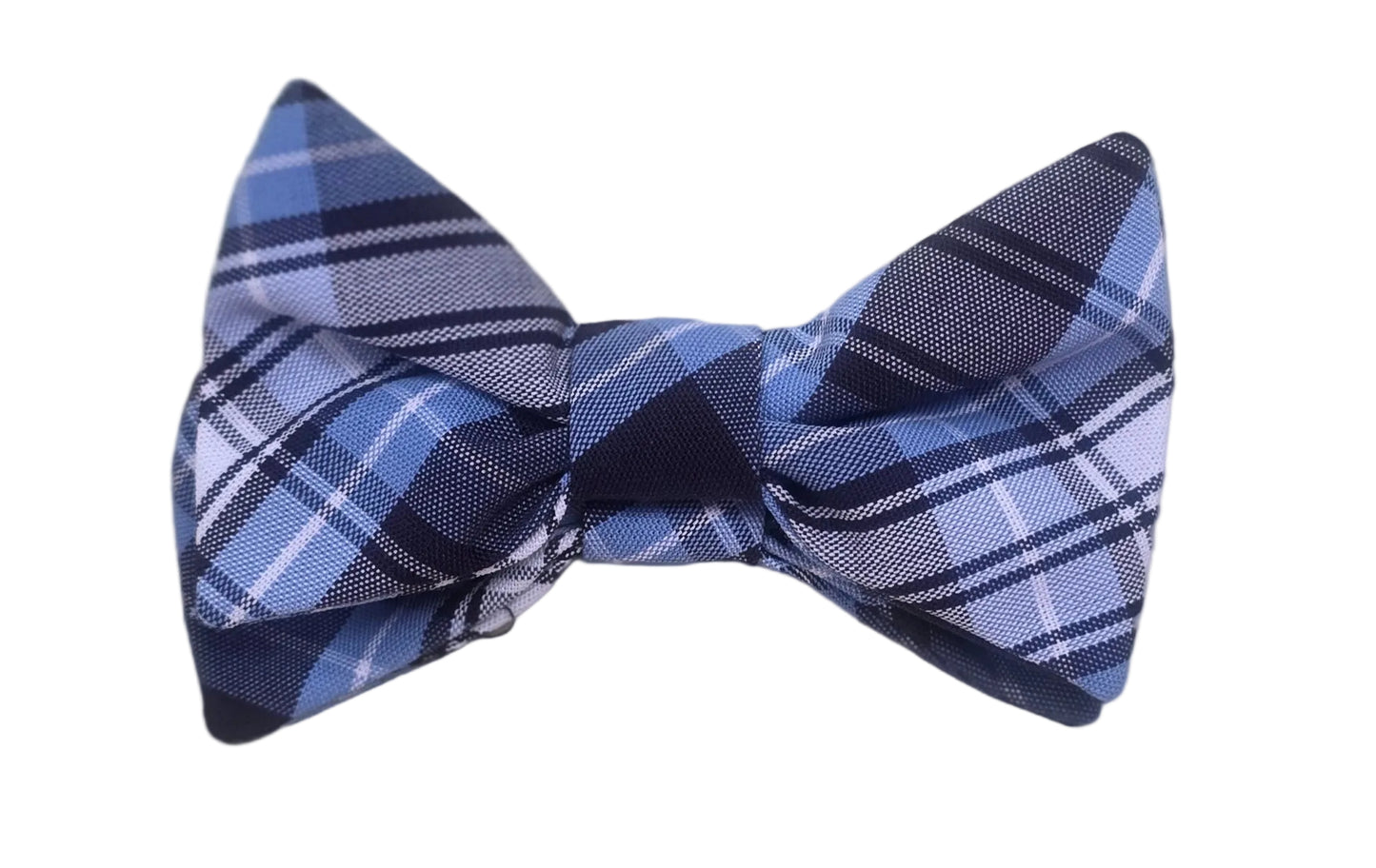 Bow medium pair-plaid : med