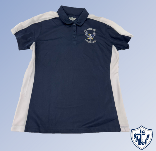 FACULTY & STAFF POLO-Nvy/ Wh : AM