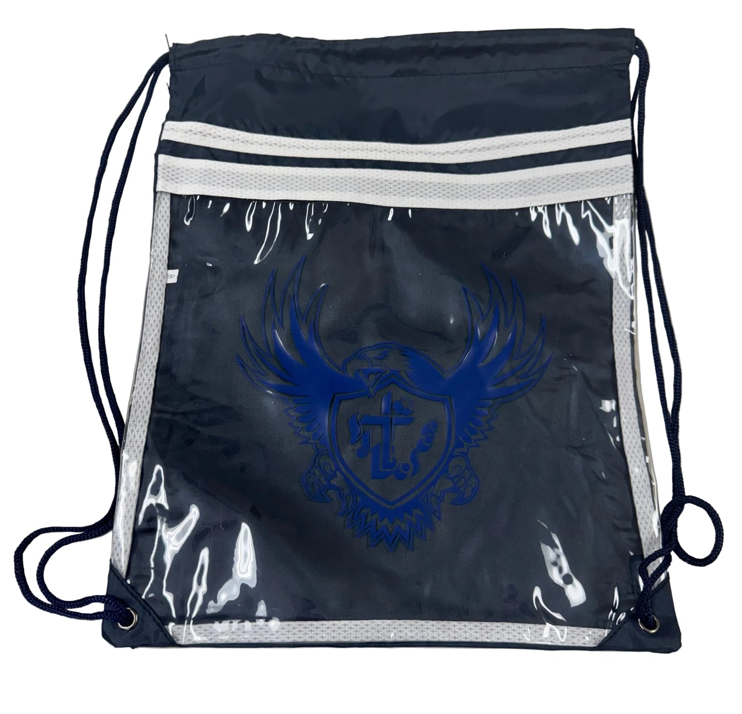 Mesh Drawstring Bag-navy : 13 1/2 X 16