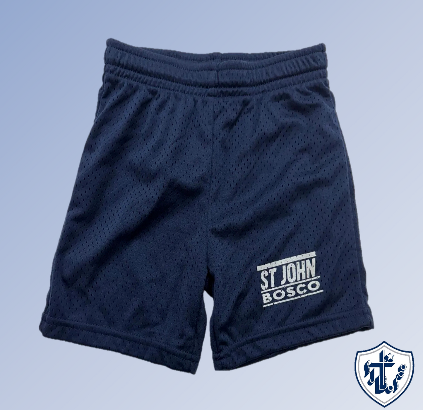 P.E. Short seam short-NAVY : YXS