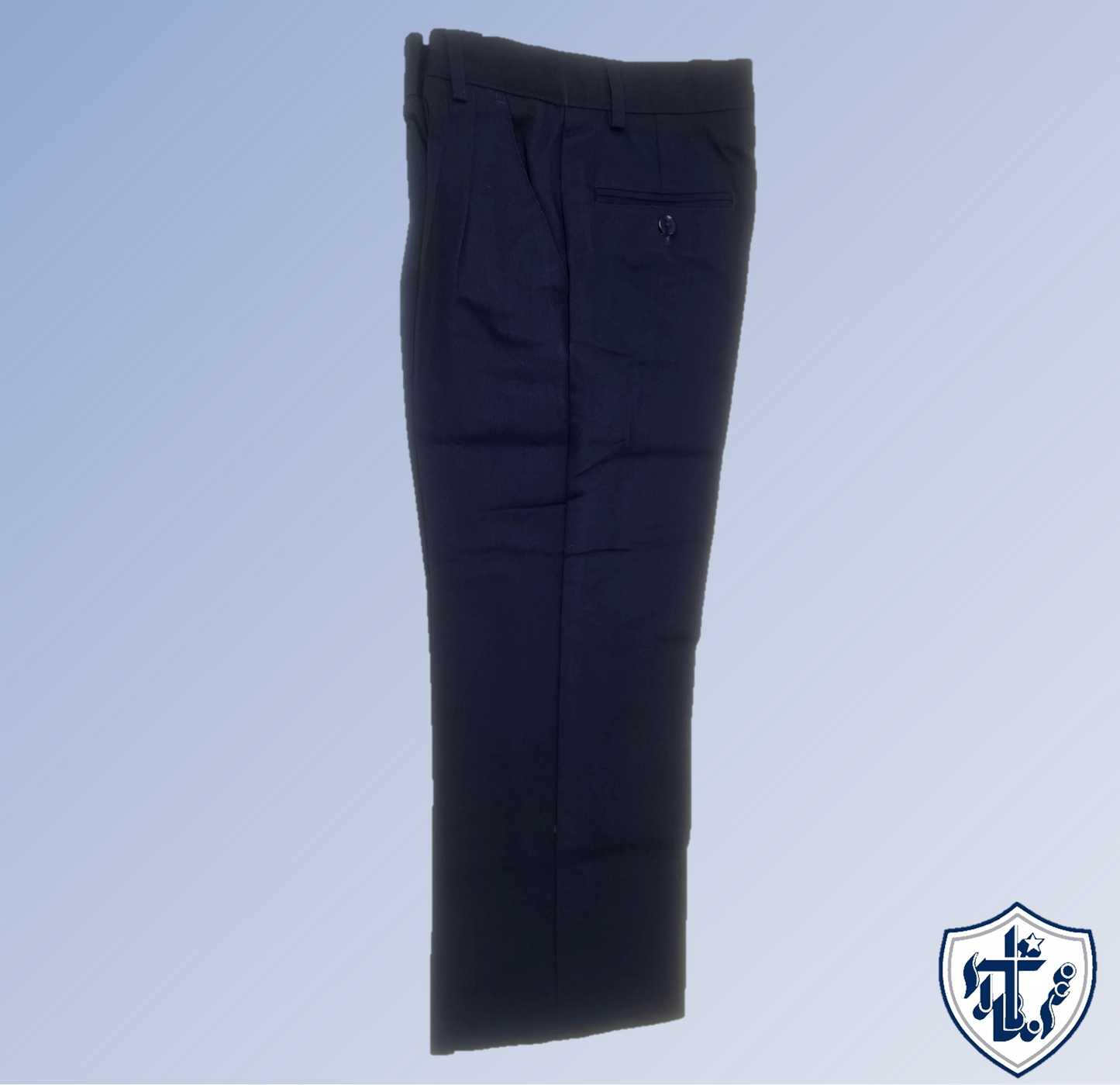 Pleated Pant Man-Navy : 40