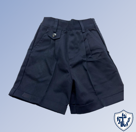 Pleated Shorts Girls-Navy : 6