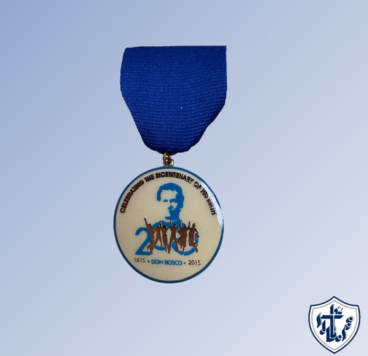 ST. JOHN BOSCO MEDAL 2016-Wht/ blue : 1"