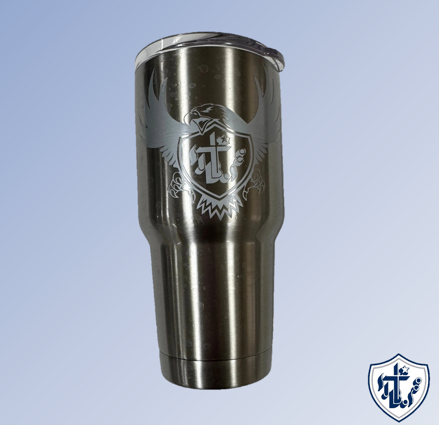 Stainless Steel Tumbler-Silver : 30 oz