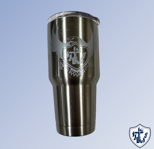 Stainless Steel Tumbler-Silver : 30 oz